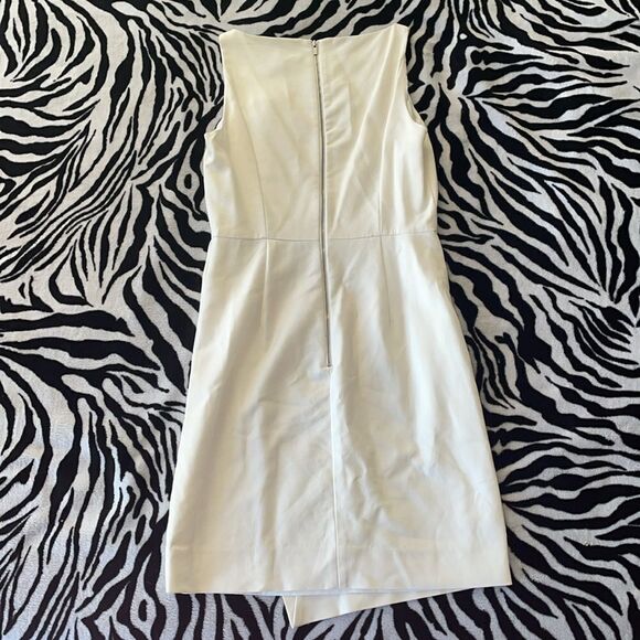 Banana republic white envelope mini asymmetrical mini dress sleeveless size 4 - Picture 2 of 10